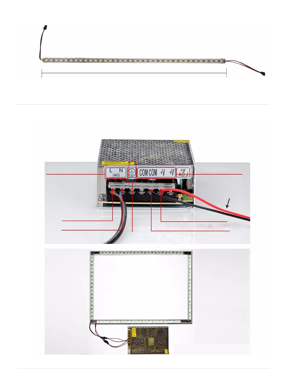 6 шт. 50 см DC 12 В SMD 5050 36 светодиодный s u-тип твердая полоса бар светильник алюминиевый корпус с молочно-прозрачной крышкой светодиодный светильник