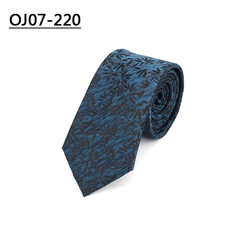 OJ07-220 YISHLINE Factory 7 см галстуки синие Пейсли пледы галстуки с рисунками из мультфильмов для мужчин Свадебная вечеринка рубашка жениха Длинный Галстук Полиэстер Шелк - Цвет: OJ07-220