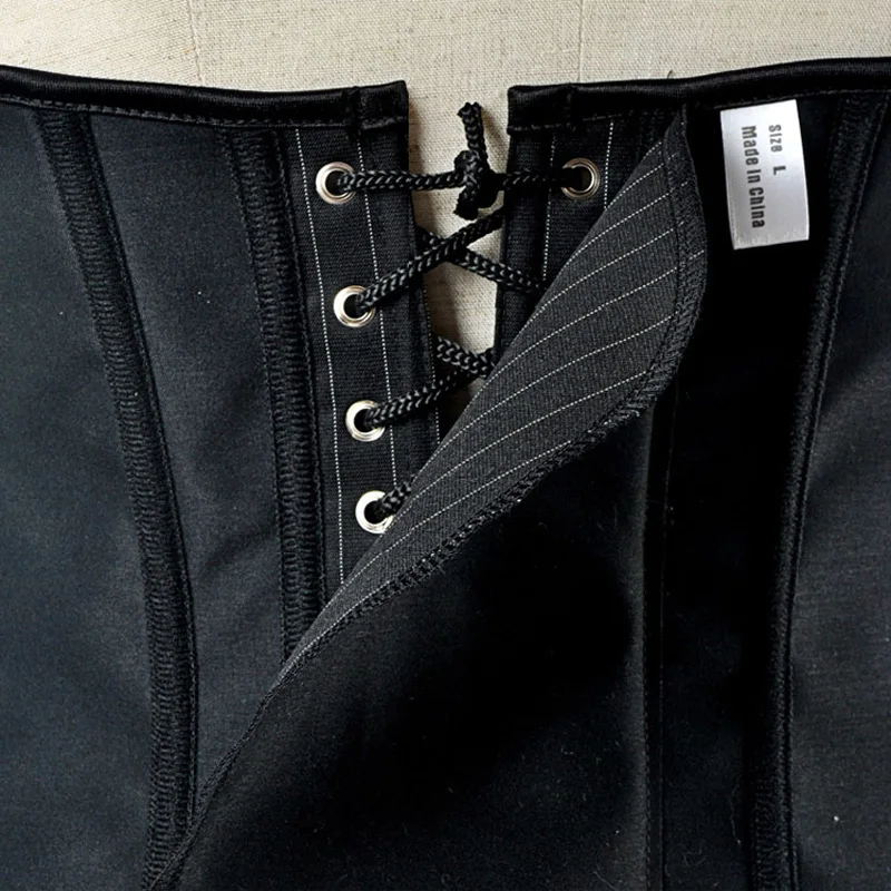 Сексуальный женский облегающий корсет на молнии для талии офисное платье |