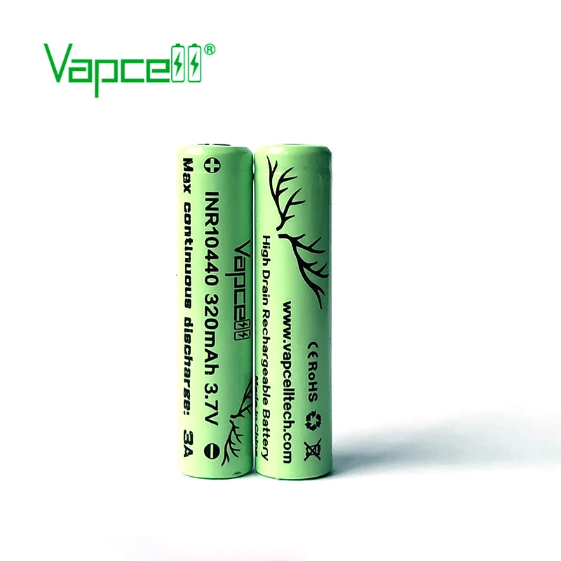 Оригинальный аккумулятор vapcell 10440 2 шт. 320 мА · ч 3 А 7 в литий-ионный высокого