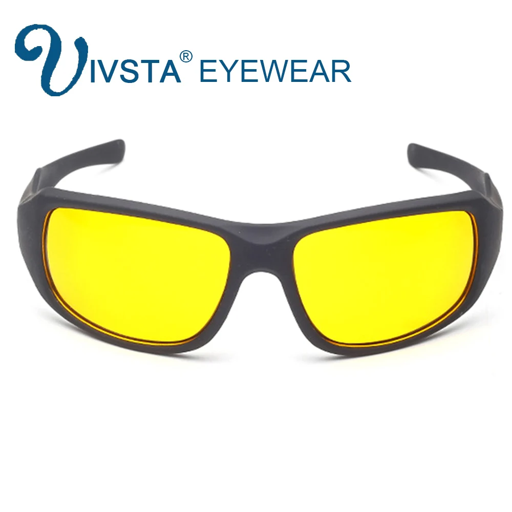 

IVSTA Yellow Night Vision Driving Sunglasses Men for Driver Glasses Steampunk Oversized Male Big Lenses Goggles Sports Large