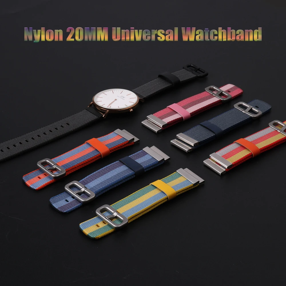 Универсальный сменный нейлоновый браслет SIKAI 20 мм для смарт часов Xiaomi Huami Aamazfit