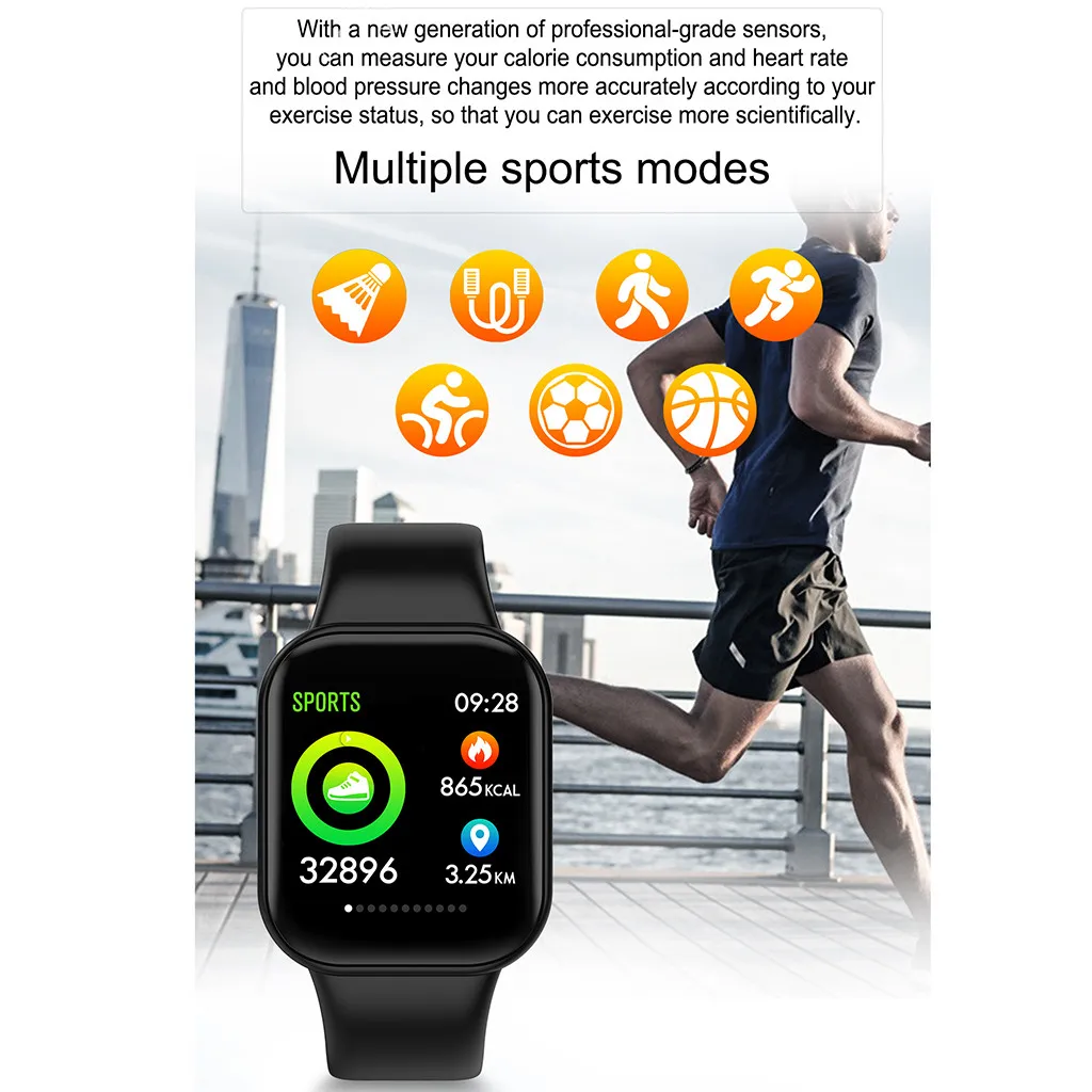 Смарт-часы Beautyss на Android и iOS спортивные фитнес-часы с калориями водонепроницаемые