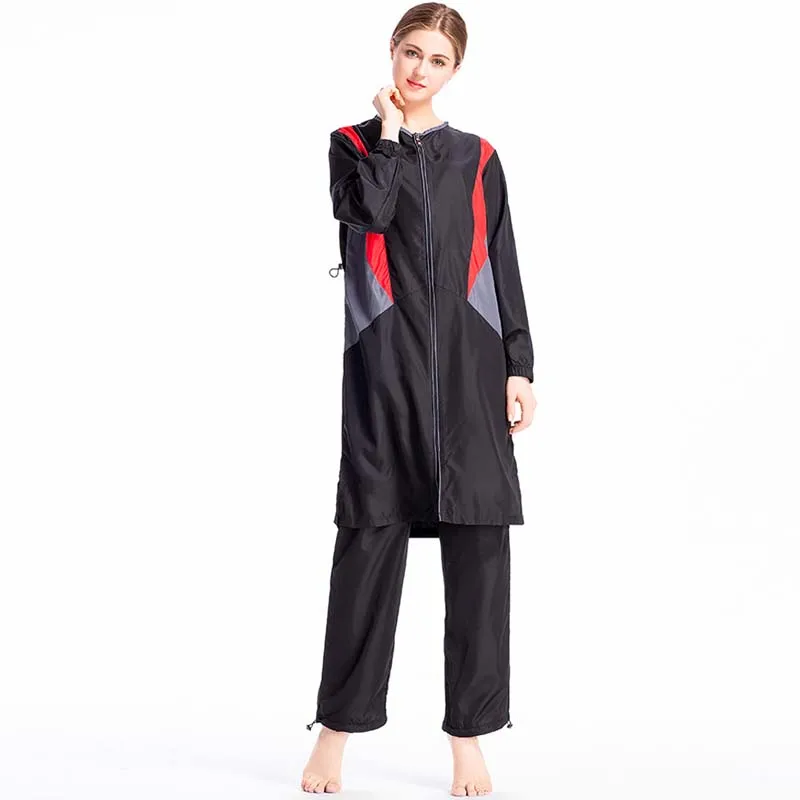 BAILUNMA Burkinis мусульманская одежда для плавания женская Maillot de bain femme свободная