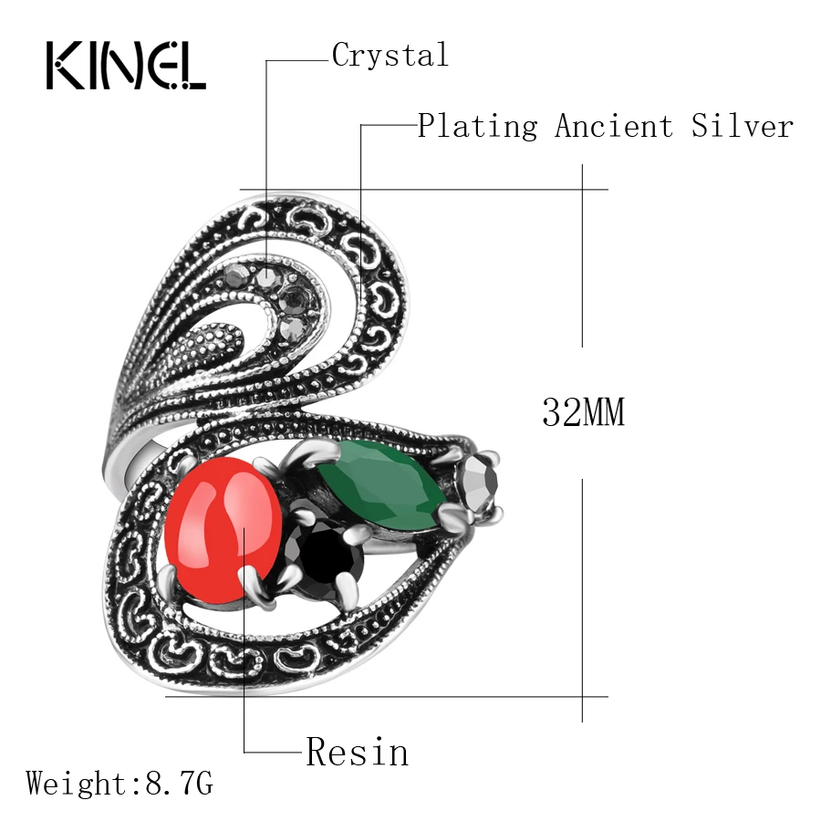 2016 модное богемное ретро кольцо массивные свадебные кольца для женщин винтажные