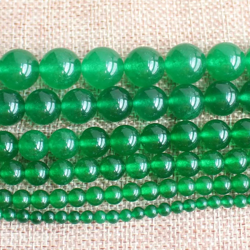 Green Malai Ja-de 4-14mm Round Beads 15inch Wholesale For DIY Jewellery Free Shipping ! | Украшения и аксессуары