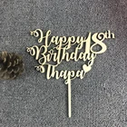 Персонализированный Топпер для торта, с именем и возрастом Топпер для торта С Днем Рождения, в подарок на день рождения