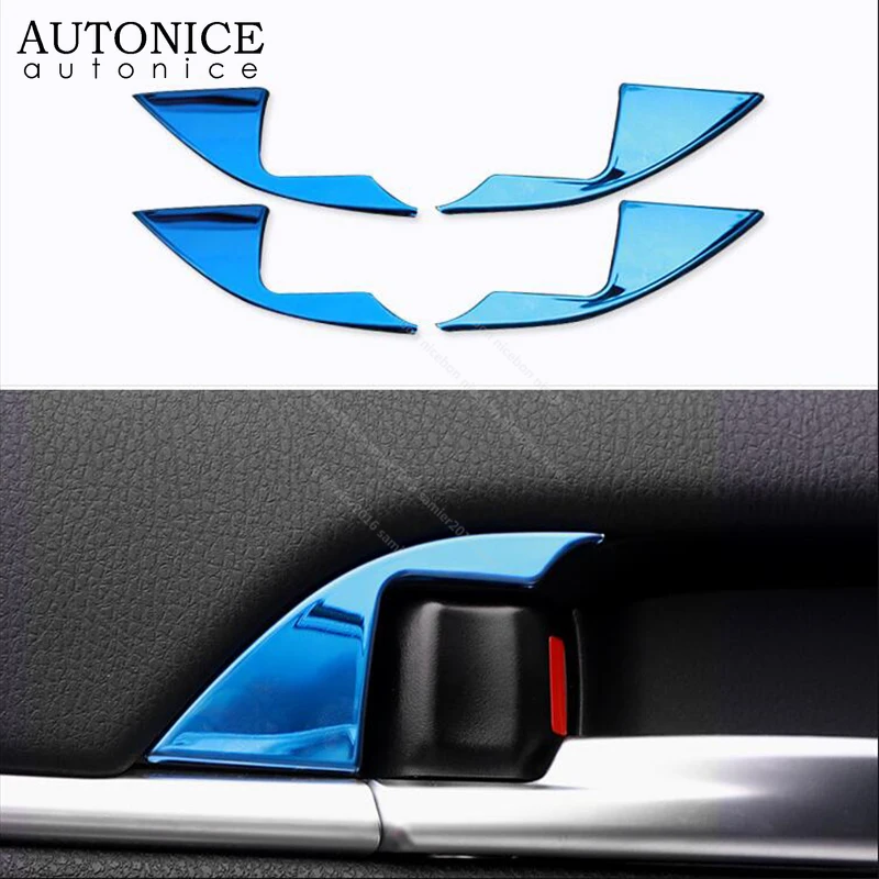 

4pcs stainless steel Interior Handle Bowl Cover Trim fit For toyota Camry 2018-2019