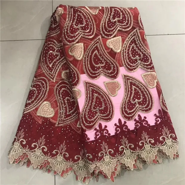 Нигерийское кружево для свадьбы 2019 высокого качества расшитый французский фатин