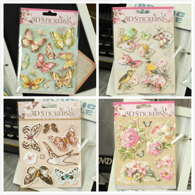 Новые 3D наклейки Бабочка винтажные цитаты металлическая рамка бумажные для