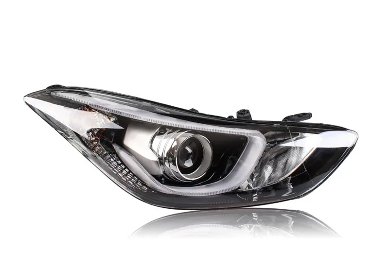 VLAND фабрика для автомобиля фара для Elantra фар 2012 Elantra светодиодный фар H7 ксенона с дневной свет и сигнала