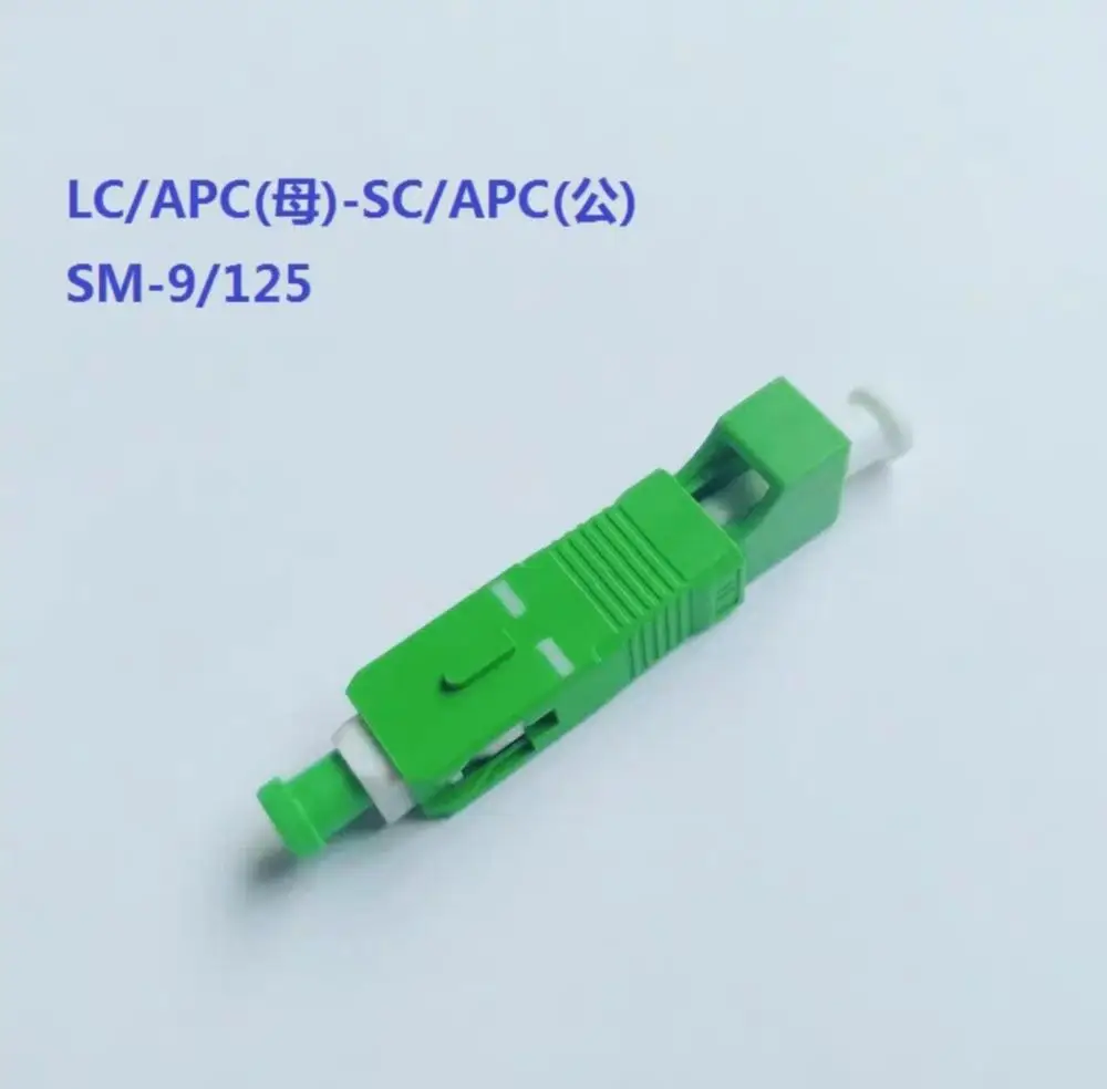 APC Green 5 шт. LC-SC Гибридный адаптер для мужчин и женщин VFL использование SM ММ APC Волоконно-оптический разъем ftth Муфта завод ELINK - Цвет: APC Green