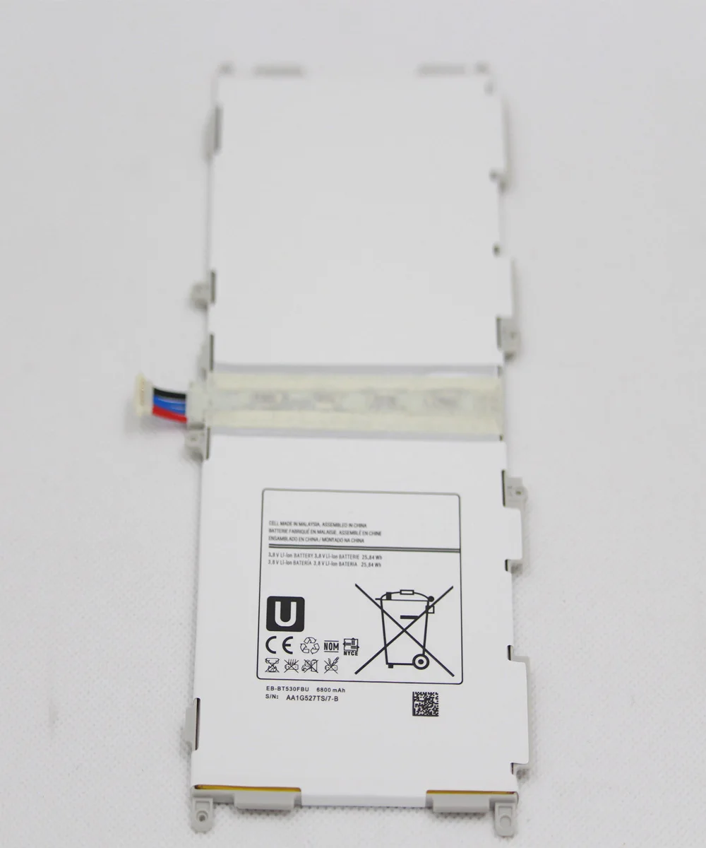 5 шт./лот 6800 мАч аккумулятор для планшета EB BT530FBU Samsung GALAXY Tab4 Tab 4 SM T530 T531 T535 T537 T533