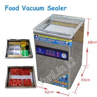 stainless steel food vacuum sealer bag packing machine desktop double pump vacuum packing sealing machine ymx 958 06l