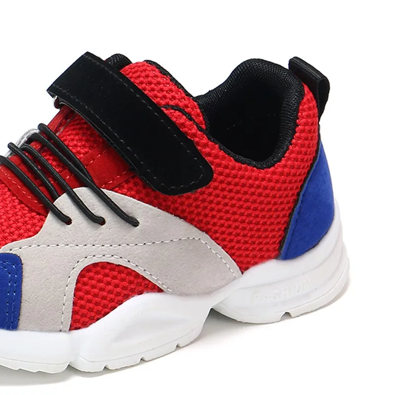 Spring Children's Breathable Mesh Plus Rubber Boy Girls Cool Shoes Color-Matching Sneakers Fashion Casual Little Kids 0-6Y | Детская
