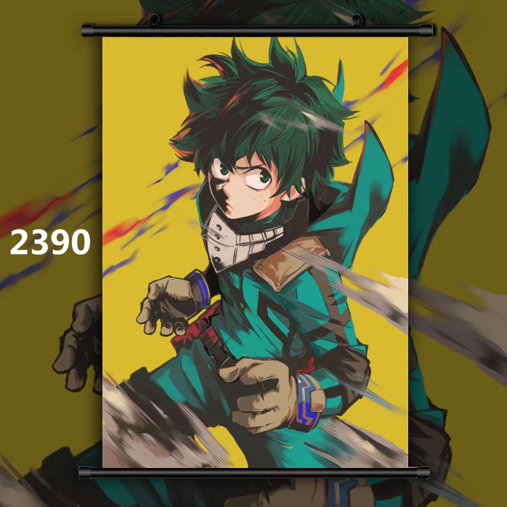 2390 Boku no My Hero Academy Midoriya Bakugou Shoto Dabi Kirishima Аниме Манга настенный плакат свиток F - Цвет: 2390