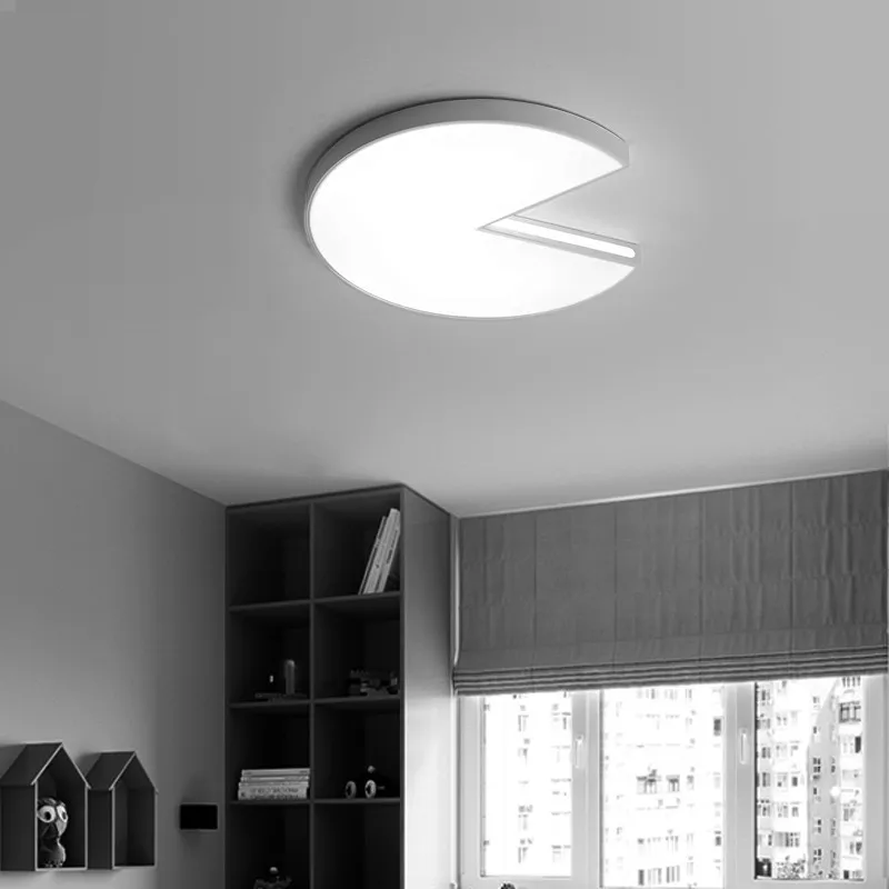 

Modern LED ceiling light white Pac Man decoration fixtures study dining room balcony bed room ceiling lamp