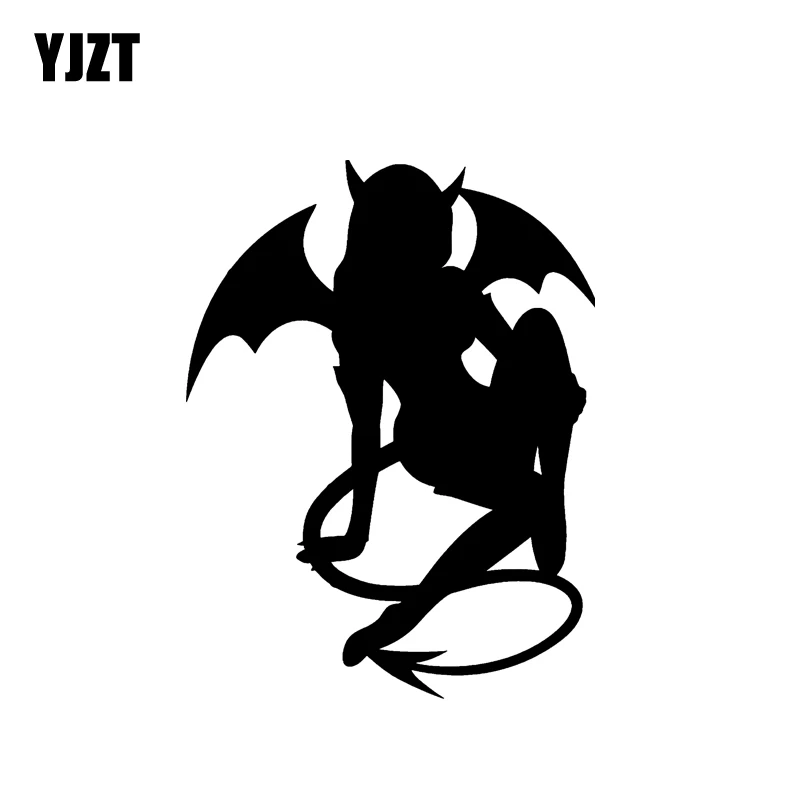 YJZT 9 6*12 6 см наклейка на автомобиль с изображением загадочного плохого зла демона