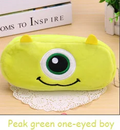 one eyed boy 1 шт 12 Цвет школьная Kawaii Тоторо Карандаш Чехол сумка/мешок карандаша панды плюшевые косметический кошелек мешок застежки-молнии монета сумка подарок для детей - Цвет: one eyed boy