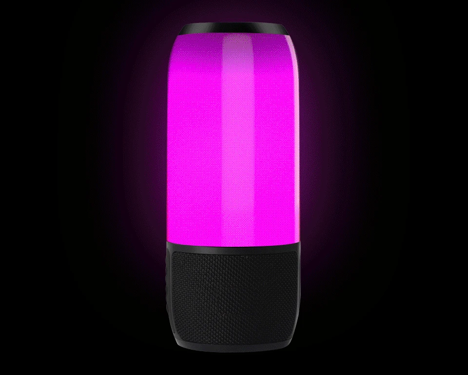 OKEPOO звуковая коробка портативный Bluetooth динамик светодиодный Hi-Fi стерео объемный звук Встроенный микрофон FM AUX Hands Free открытый