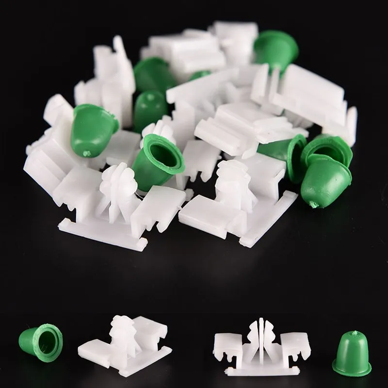 500 шт./лот 9 мм отверстие белые нейлоновые наружные двери боковые крылья крепежные