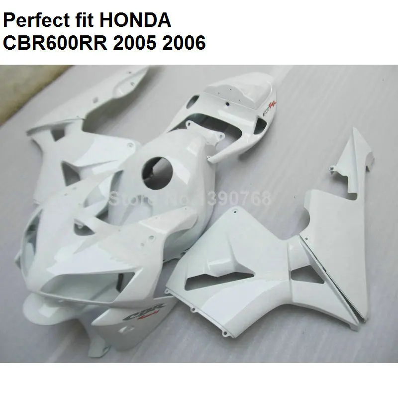 100% Обтекатели для Honda white CBR 600RR 05 06 комплект обтекателей CBR600RR 2005 2006 CF37|fairings for