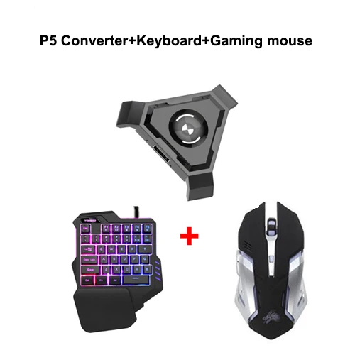 Converter Suit Bluetooth адаптер PUBG мобильный Геймпад контроллер игровая мышь клавиатура конвертер для Android IOS телефон к ПК Пульт дистанционного управления - Цвет: Converter Suit