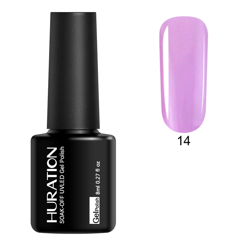 14 Huration UV Nail Gel Polish Glitter 29 Color Gellak for Manicure Top Base Polish Semi-permanent Gel Varnish Off White Nail Art - Цвет: 14