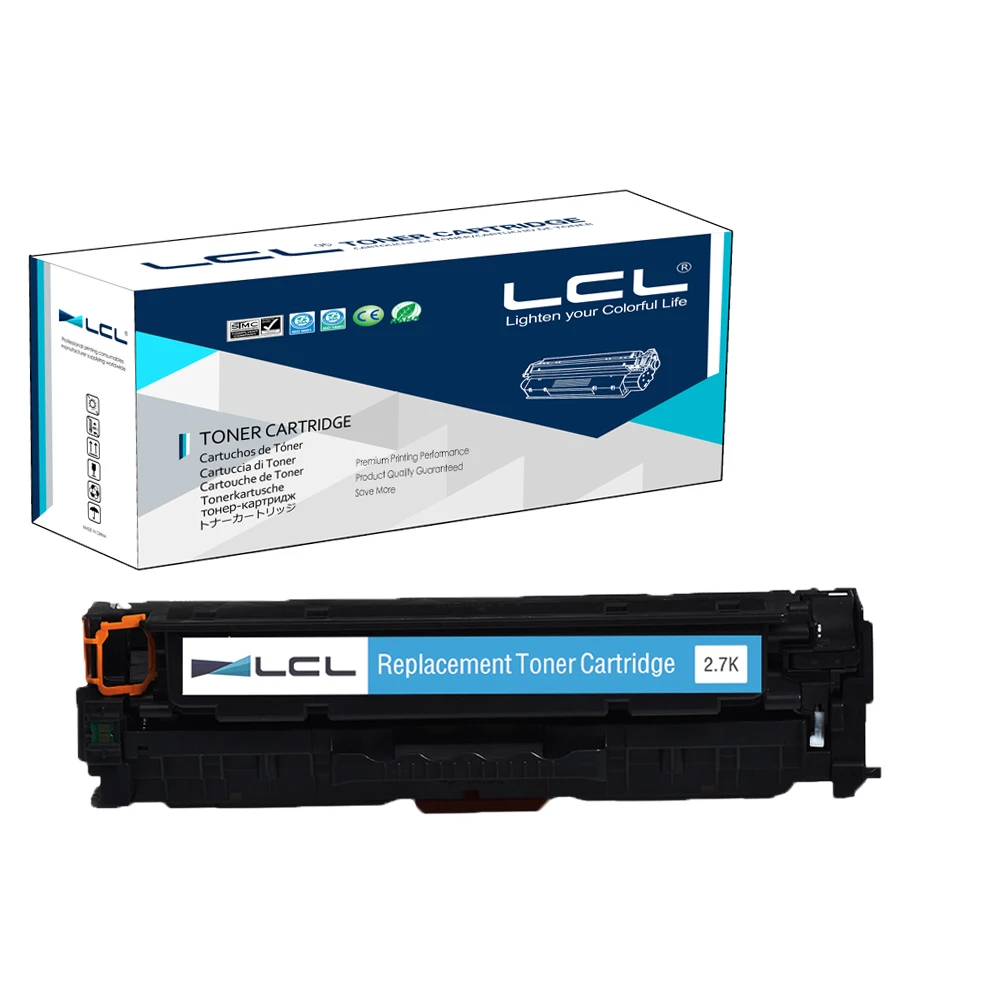 Тонер картридж LCL 312X 312A CF380X CF380A CF381A CF382A CF383A (4 упаковки) совместимый с HP Color LaserJet Pro