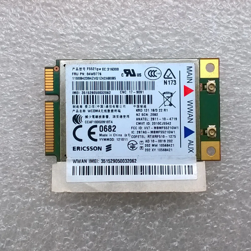 Новый Ericsson F5521GW Gobi3000 3G WWAN карта для фотографий FRU 04W3776|ericsson f5521gw|wwan card3g wwan |