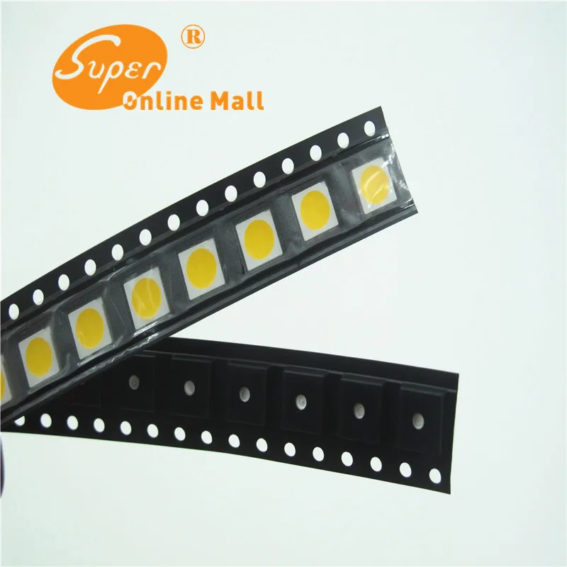 5050 Белый SMD/SMT High Power LED PLCC-6 3-ЧИПОВ Супер Яркий свет лампы 100 шт. БЕЛЫЙ Свет диод |