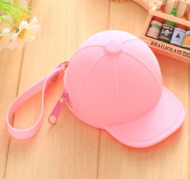 Pink 100 шт./лот, силиконовая бейсболка, брелок, кепка, портмоне, брелок, мини Кепка, сумка на запястье, подвеска - Цвет: Pink