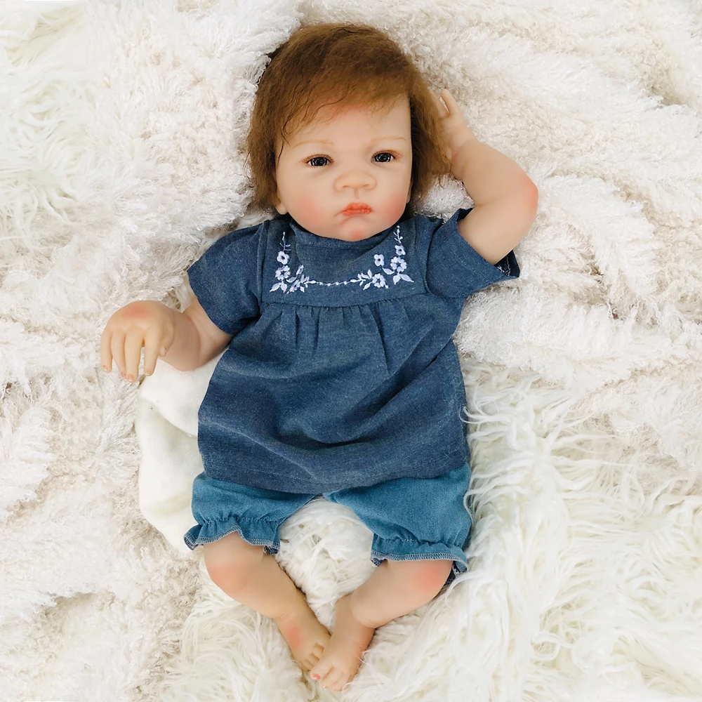 Реалистичная кукла Reborn мягкая силиконовая bebe для новорожденных игрушки reborn