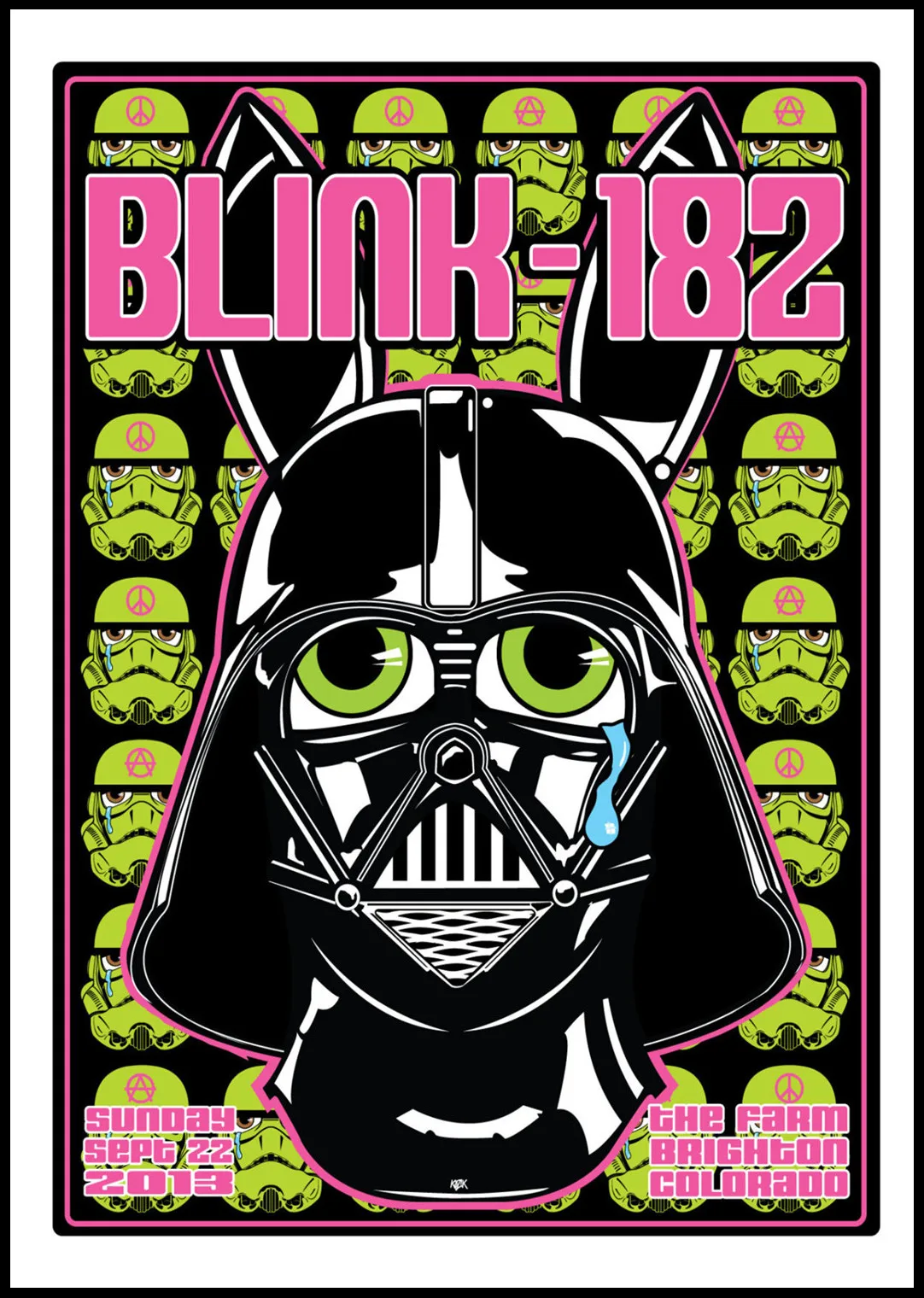 ВИНТАЖНЫЙ ПЛАКАТ The Blink 182 рок группа белая бумага панк плакат рисунок звезды
