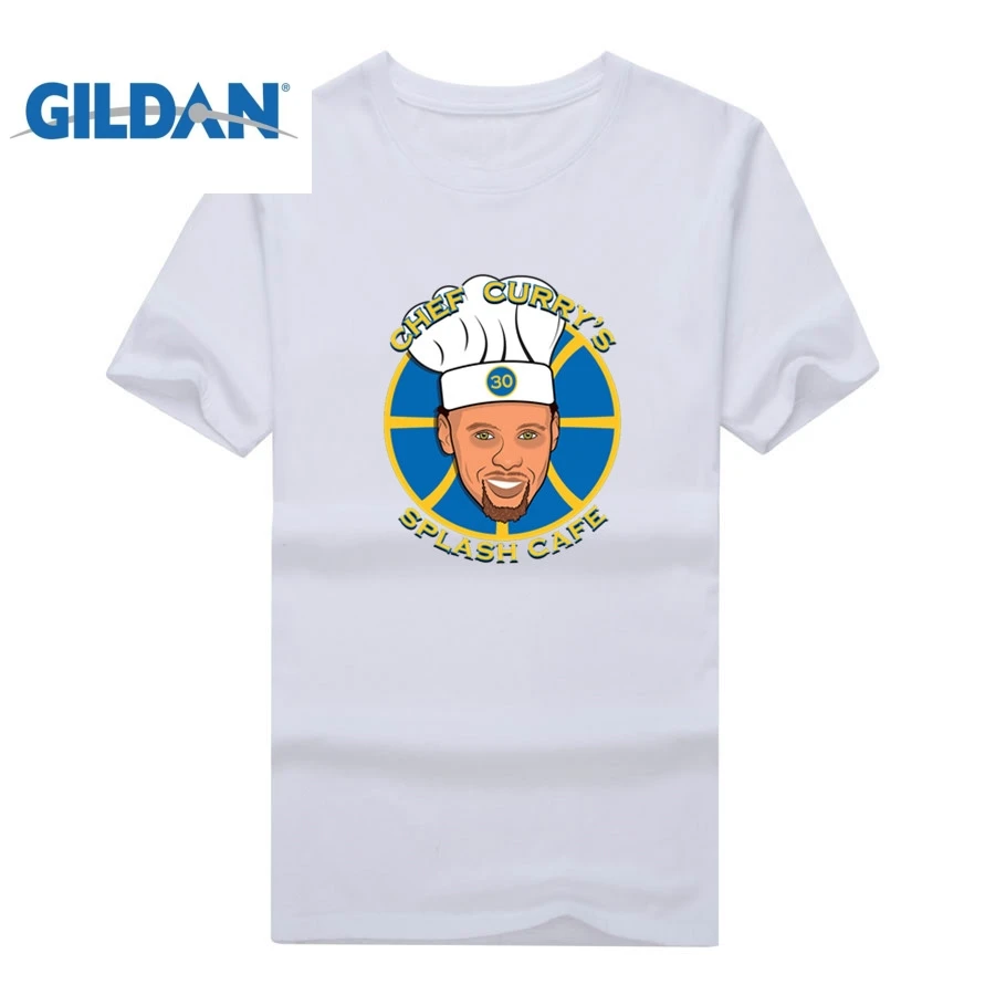 Персонализированные футболка Пользовательские Футболка Steph CURRY шеф повар Карри