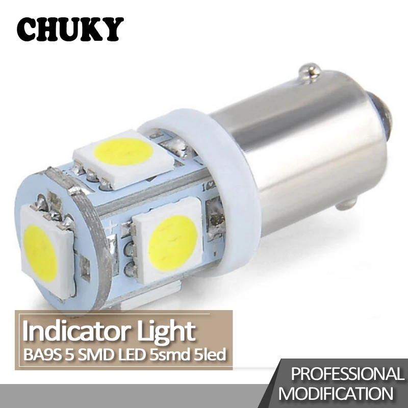 CHUKY Автомобиль Стайлинг LED BA9S 5050 5SMD интерьер автомобиля Чтение свет для Abarth Fiat 500 BMW