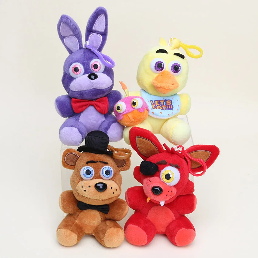14 см пять ночей у Фредди 5 кошмар Фредди Fazbear Mangle bonnie foxy пружинная ловушка FNAF мягкие игрушки подвески, брелоки куклы
