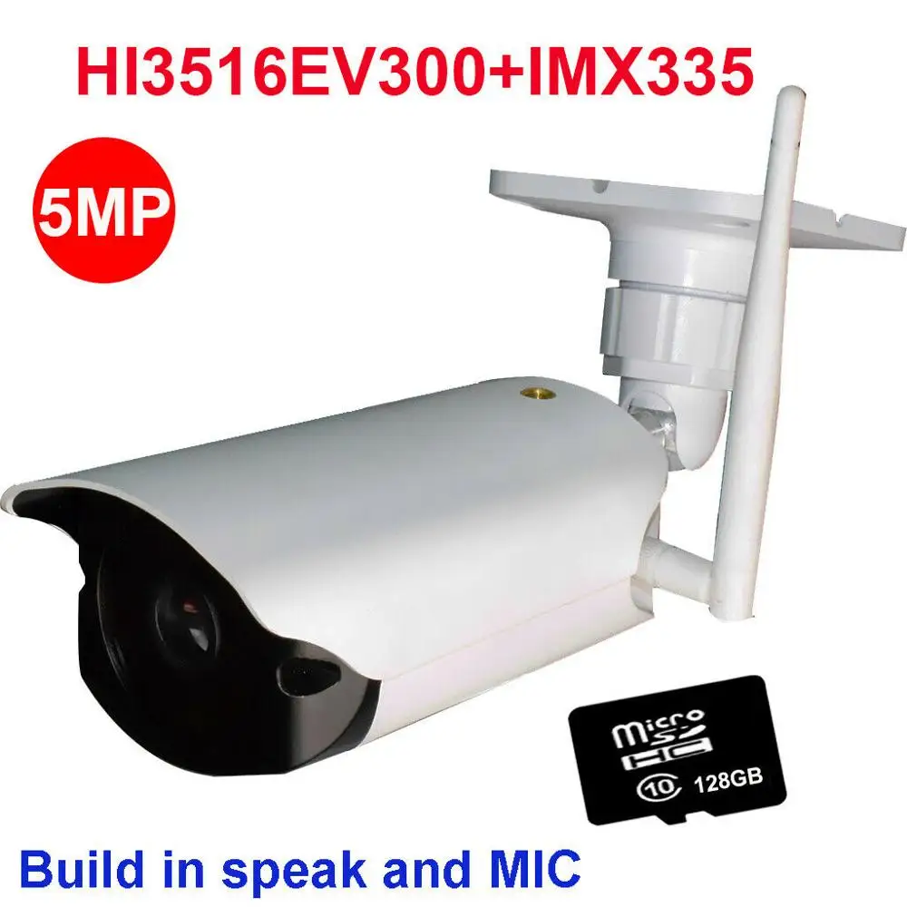 Wi Fi беспроводная камера безопасности 4MP 5MP IP внешняя IR 64 Гб/32 128 Гб SD карты