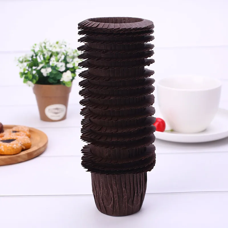 Бумажная коробка для маффина чашки кекса 30 шт./лот обертка выпечки лоток торта