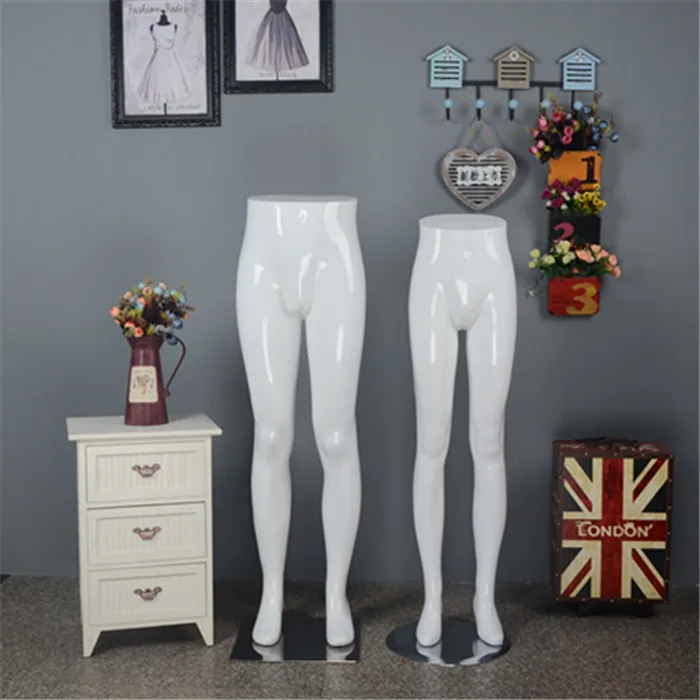 

Fashionable High Quality Gloss White Female n Male Lower Body Mannequin Half Body Model Hot Sale