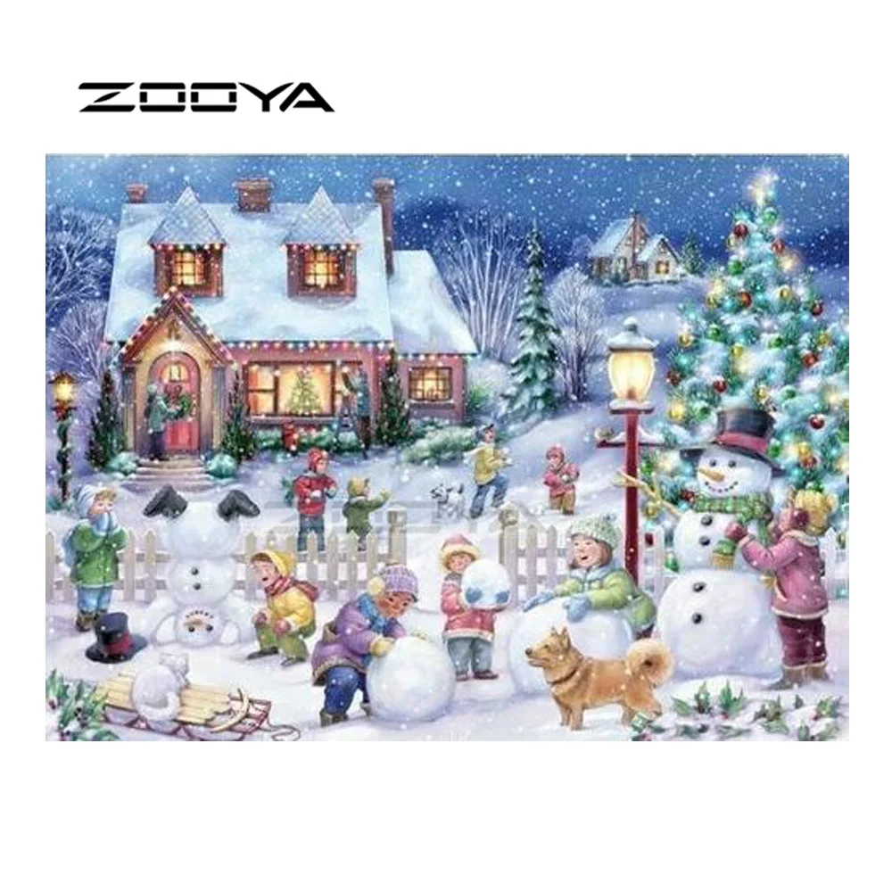 ZOOYA Алмазная вышивка распродажа наборы крестиков снеговик детская