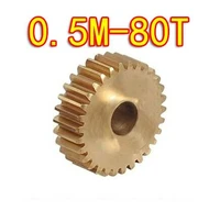 0 5m 80teeths metal copper mold small modulus gear diameter41mm hole d5mm