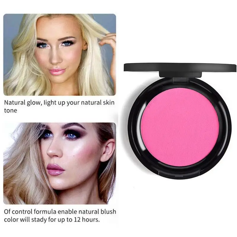 6 цветов для лица минеральные пигментные Румяна Пудра Brozer Cosmestics профессиональная палитра макияжа Румяна Контурные тени