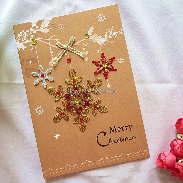 

Mix 5 Pcs/lot Merry Christmas Card Greeting Card with Envelope 3d Greeting Card Kids Gift Postcard Stationery
