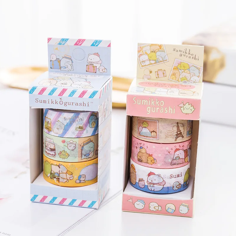 Милый кавайный мультфильм Sumikko Gurashi маскирующая васи лента декоративная клейкая
