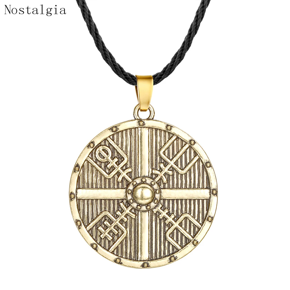 Винтажное Lagertha's Shield Viking ожерелье с подвеской в виде щита мужской крест