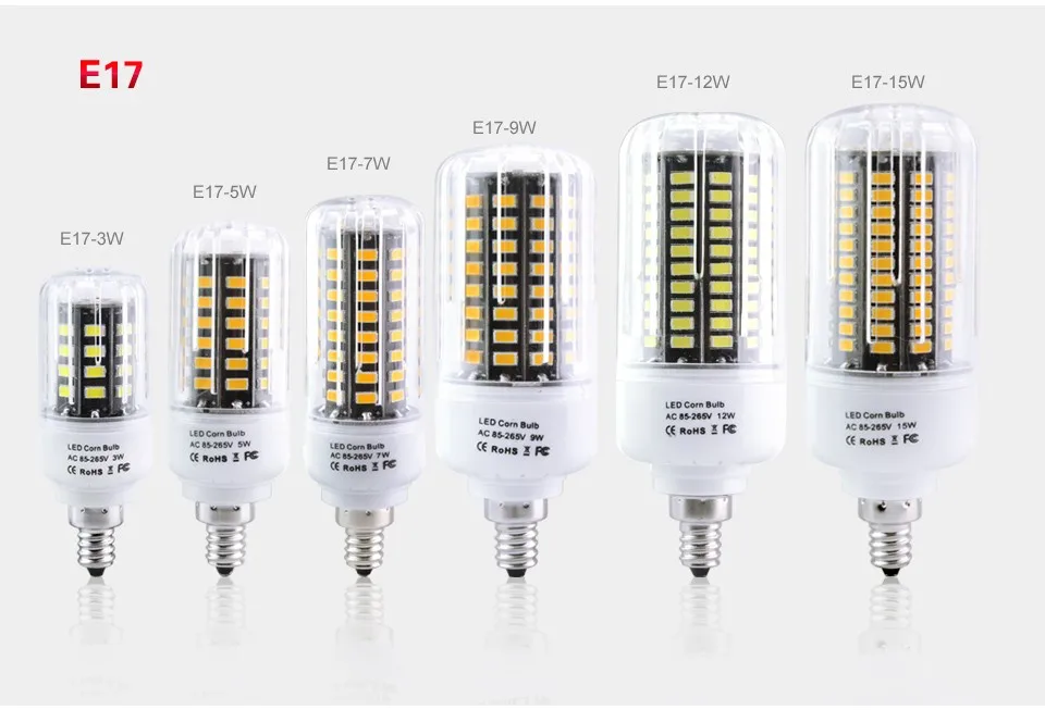 Новое поступление 5736 SMD светодиодный светильник E17 E14 E12 E27 светодиодный s лампочка 3 Вт~ 18 Вт 110 В 220 В лампады светодиодный ампулы светодиодный светильник свеча вниз светильник Bombillas