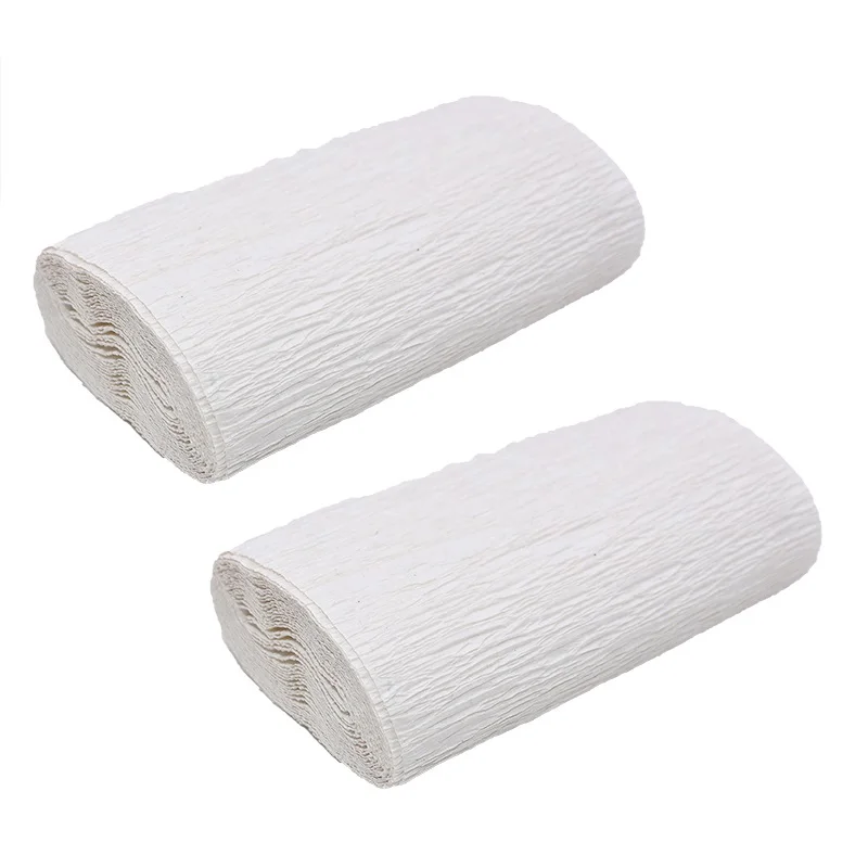 1 White 2 рулона, 250*10 см, оригами, гофрированная бумага, крафт-бумага для украшения свадебной вечеринки, сделай сам, подарки, цветы, упаковочный материал - Цвет: 1 White