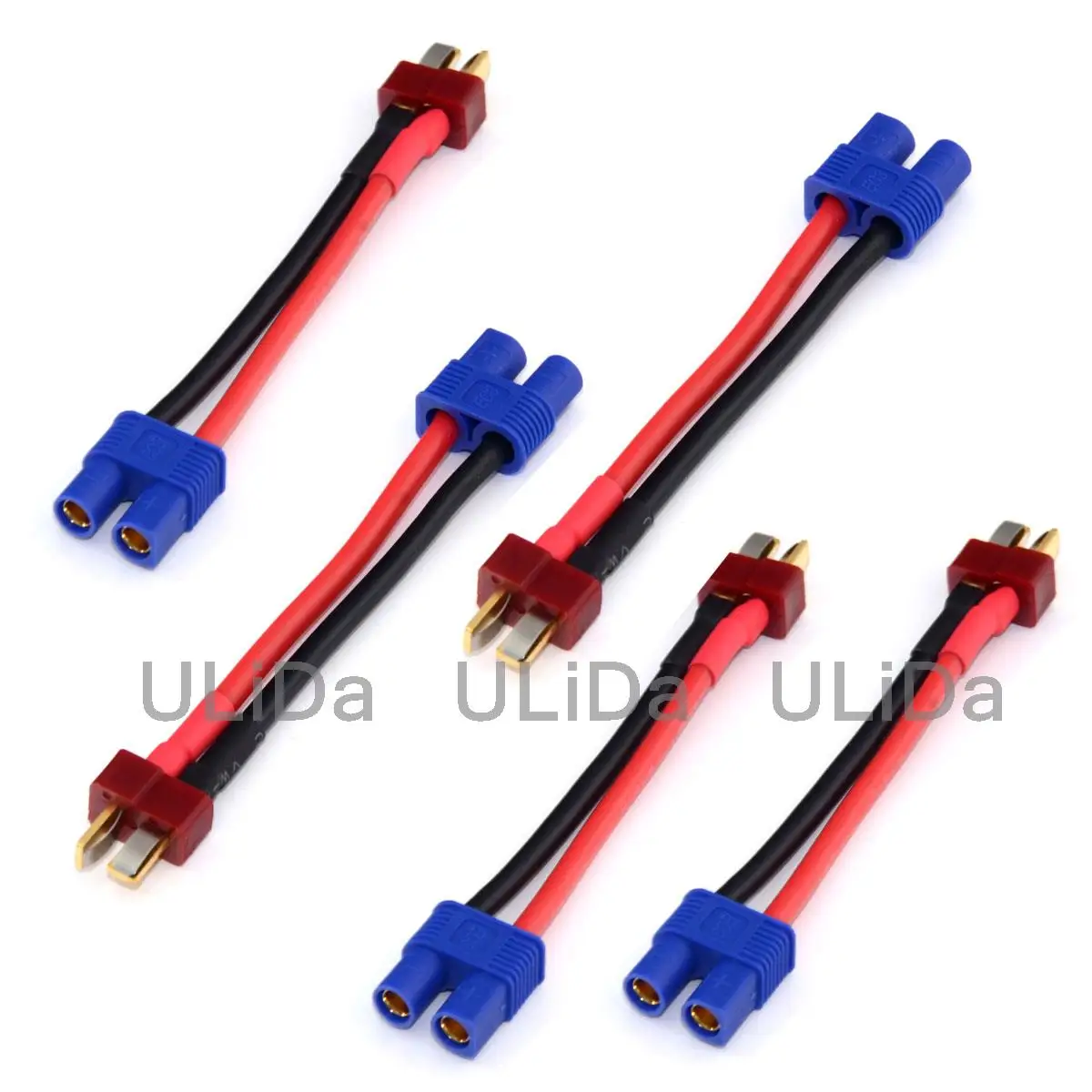 Conectores/adaptadores de bater&iacute;a estilo EC3, conector macho a hembra, 5 piezas, Multirotor-0