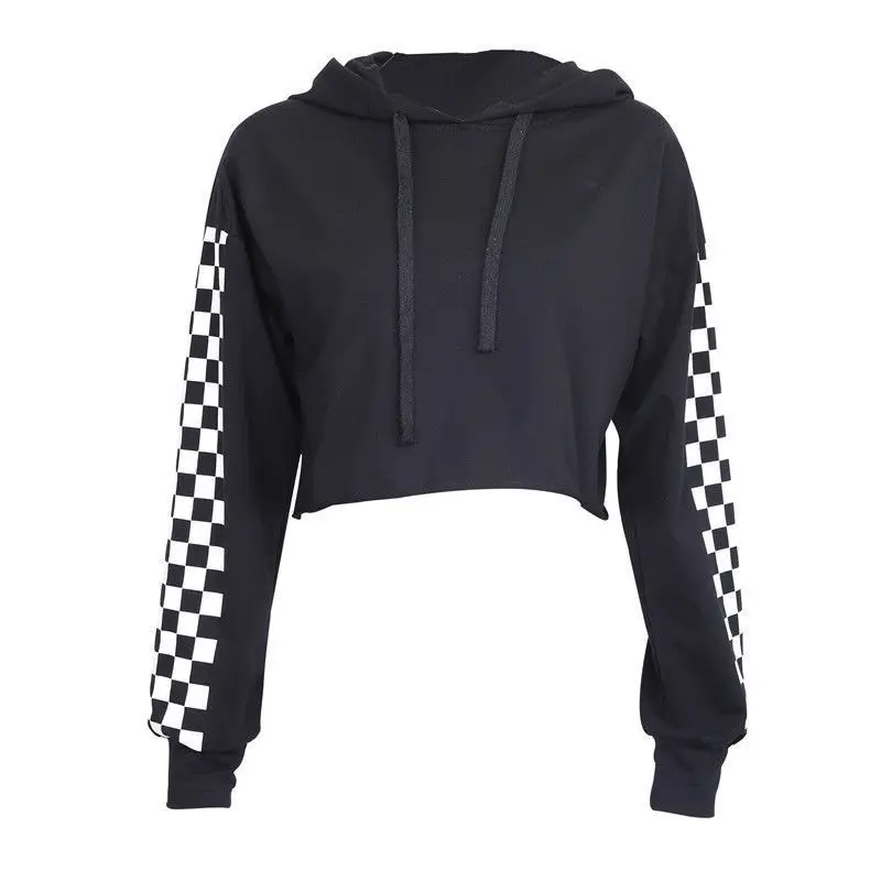 

Women Hoodie Sweatshirt Autumn Long Sleeeve Jumper Crop top Pullover Hooded Tops Women Clothes S-XL